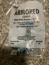 10PACK -  Armored Cable Support Straps 
