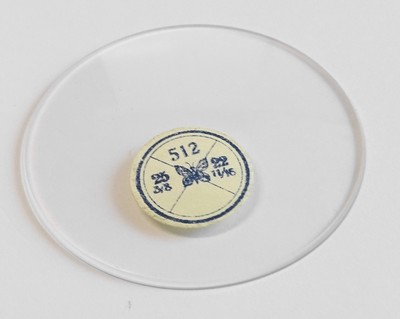 1 VERRE MONTRE POCHE GOUSSET DIAMETRE 35.9 mm