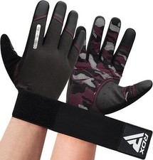 RDX Weight Lifting Gloves With Wrist Support -Touch Screen Full Finger Gym Anti
