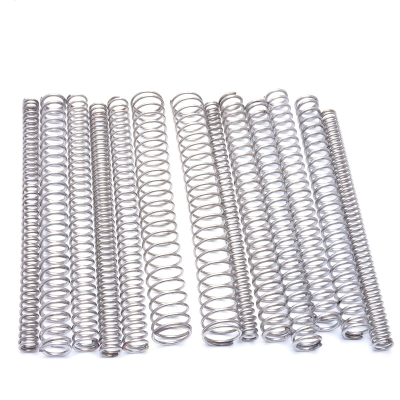 QUARKZMAN 5 Stück Druckfeder, 0.8 x 5 x 45 mm Druckfedern Feder Federn Zugfeder Zugfedern Spring Spiralfeder Spiralfedern Sprungfeder Stahlfeder 304 Edelstahl, Silber