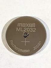 1 pc  ML2032 ML 2032 3v RECHARGEABLE LITHIUM BATTERY MANUFACTURED 02/2024