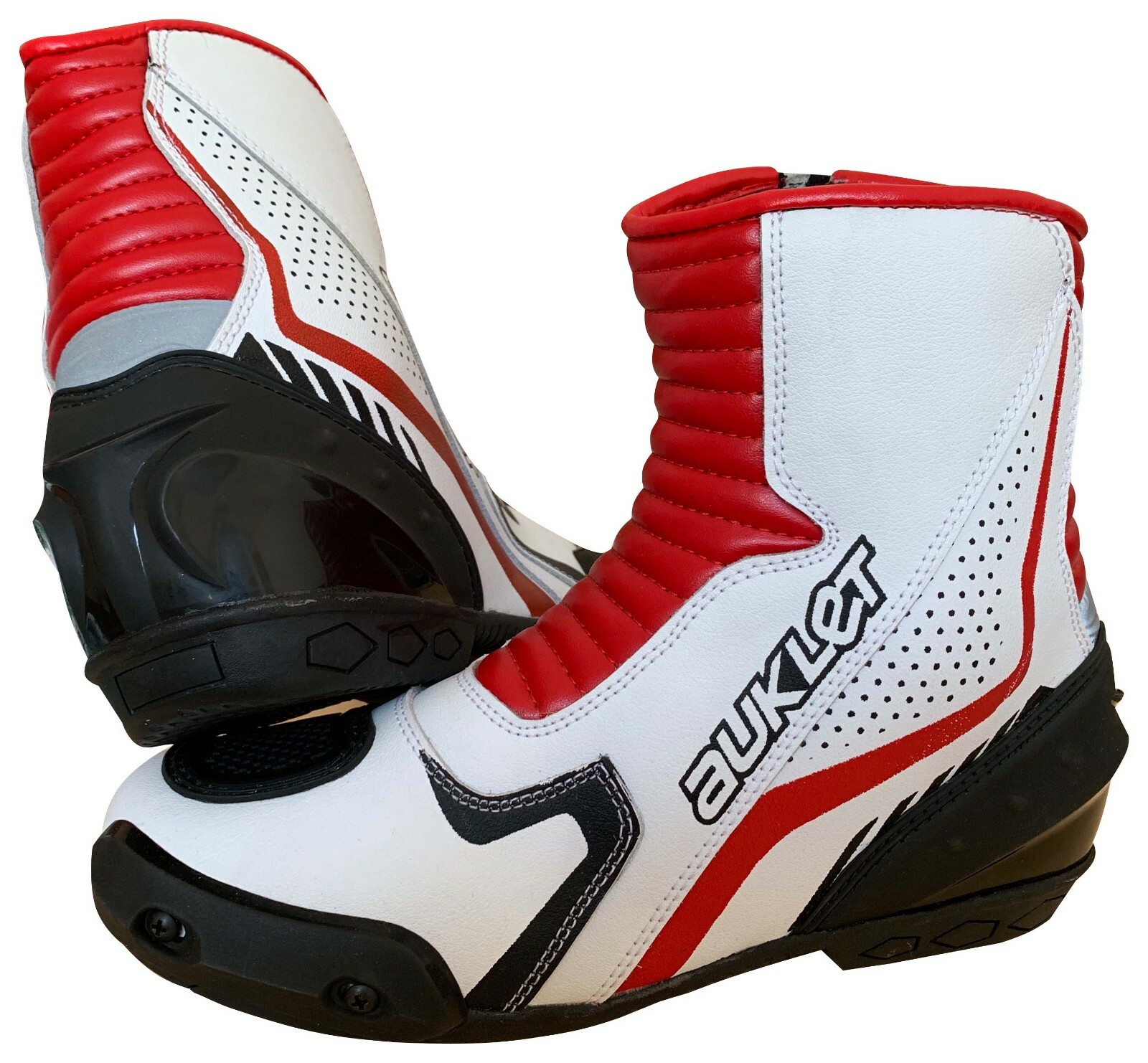 Scarpe stivali stivaletti corti da per moto con protezioni e sliders uomo, donna
