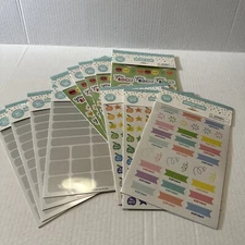NEW Lot Of 12 Sticker Books Mixed Scratch Off Birthday Teacher Scrapbook Sheets