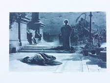 Antique Engraving Victims of Galerius Roman Emperor By E.K. Liska Photogravure