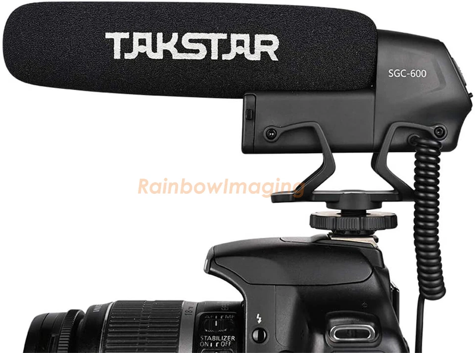 Micrófono micrófono de entrevista escopeta cardiodo TAKSTAR SGC-600 para Canon Nikon DSLR Foto 2 de 4