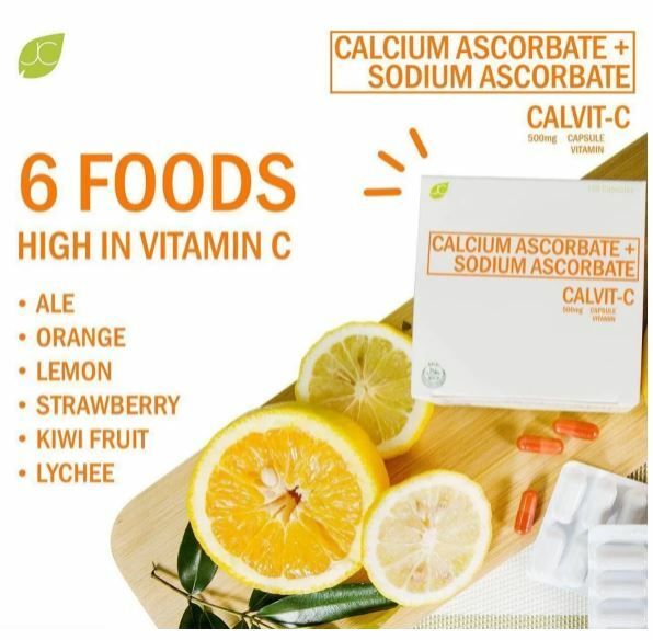 CALVITC VITAMIN 100 caps CALCIUM ASCORBATE SODIUM ASCORBATE 100