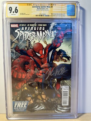 Avenging Spider-Man #1 CGC 9.6 Signed Zeb Wells