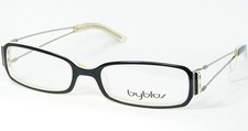 Vintage Byblos b372 7539 BLACK /WHITE /CLEAR EYEGLASSES GLASSES 52-17-135mm