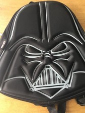 Star Wars Darth Vader Mini Plush Backpack Black - Silver Adjustable Strap