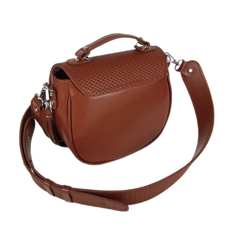 COACH Borsa a tracolla da donna in pelle per donna marrone borsa a tracolla in rilievo
