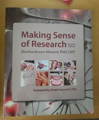 Like NEW Making Sense of Research by Martha Brown Menard (2009, Paperback)
