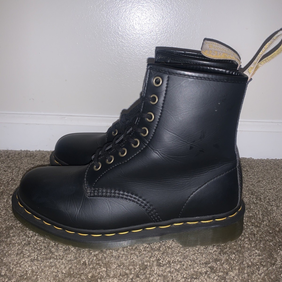 Dr Martens AirWair 14045 High Top Boot Black Combat Men 9 Women 10