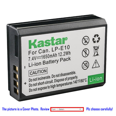 Kastar Replacement Battery for Canon LP-E10 LC-E10 & Canon EOS Kiss X90 Camera