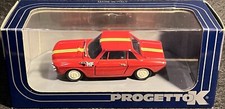 LANCIA FULVIA COUPE HF STRADALE 1965 Red Car Model 1:43 by PROGETTO K Italy 2000