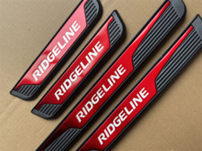 For Honda Ridgeline Red Steel Car Door Scuff Sill Cover Panel Step Protector X4