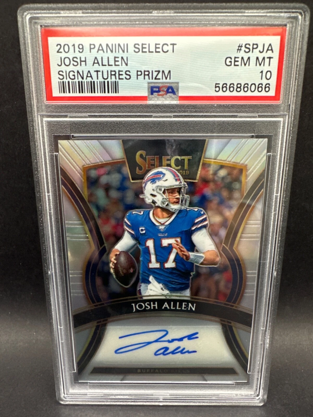Josh Allen Panini Select Signatures Prizm #SPJA Base