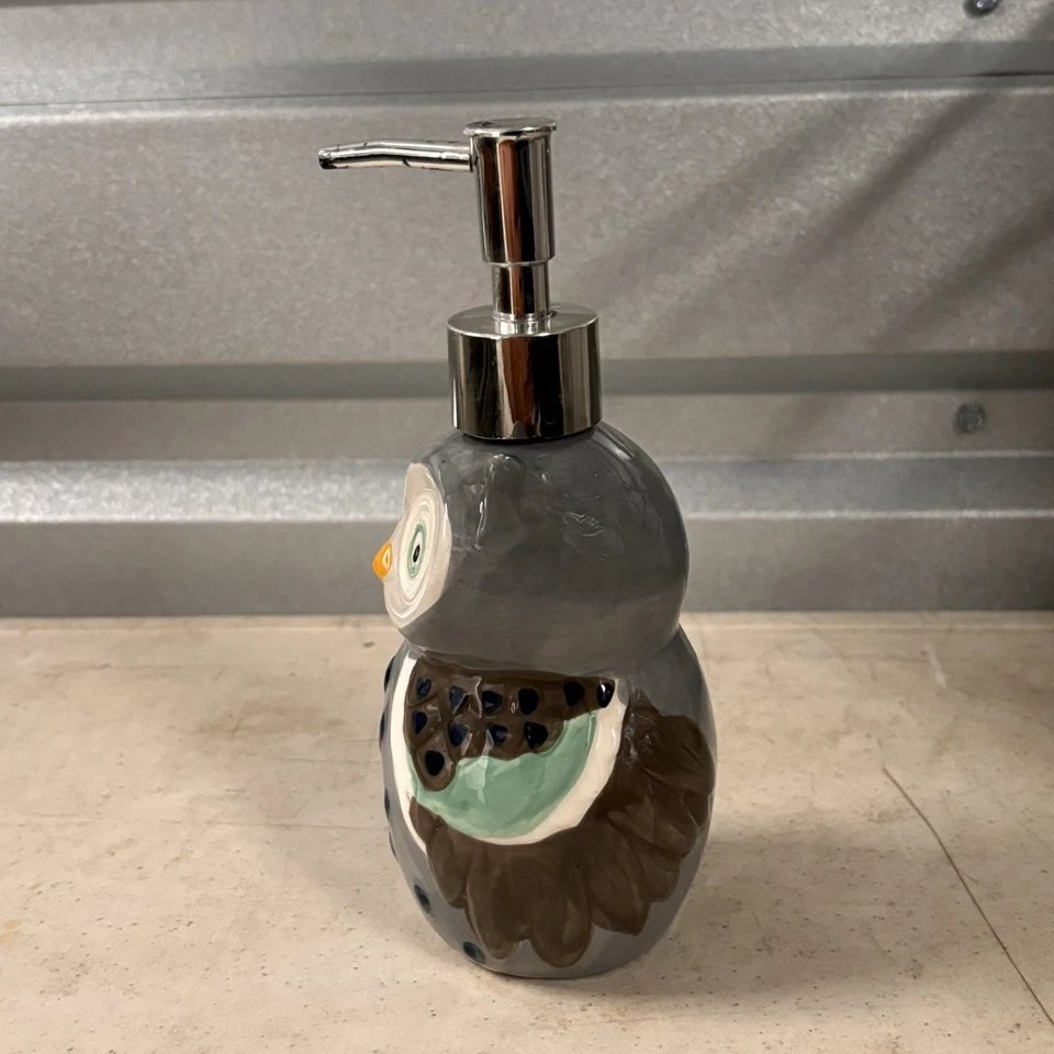 Boston Warehouse Owl Ceramic Soap Dispenser – Cute Bathroom or Kitchen Decor - Image 2 of 4