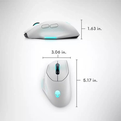Alienware - AW620M Optical Gaming Mouse for PC with 7 Programmable Buttons