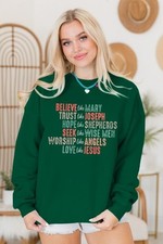 Christian Women's Sweatshirt Love Like Jesus Pullover Bible Verse Inspirational