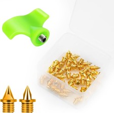 4.8mm 3/16 Inch Track Spikes 50 Pieces Hard Steel Spikes for Track Shoes Trac...