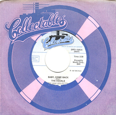THE EQUALS:   Baby, Come Back / Hold Me Closer .. 45 11250