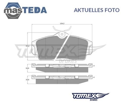 TX 12-92 SATZ BREMSBELÄGE BREMSKLÖTZE VORNE TOMEX BRAKES NEU OE QUALITÄT