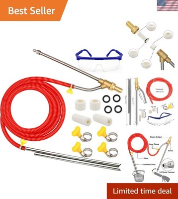 High-Performance Sandblaster for Pressure Washers - Includes Nozzles & Hose
