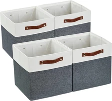 Fabric Cube Storage Bins - Storage Baskets for Shelves, Cube Storage Organizer f
