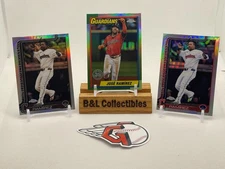 Jose Ramirez - 3 Card Lot - Guardians - Topps Chrome & Refractors  - Ships Free
