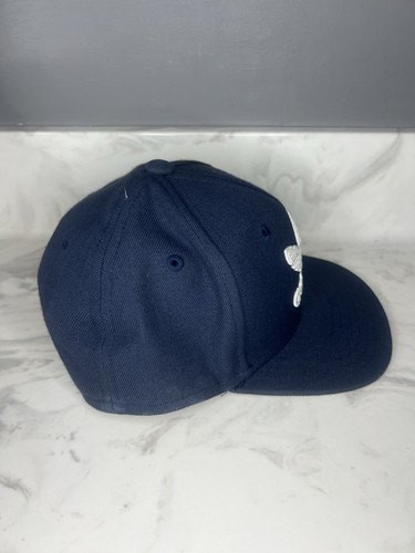 Adidas Classics Youth Boy’s Adjustable Snapback Hat Navy Blue/White - Picture 2 of 5