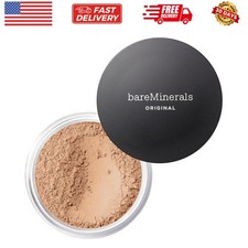 Loose Powder Foundation SPF 15, Clean Mineral Powder Face Makeup, Sheer-to-Fu...