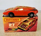 vintage Matchbox Superfast 27 Streakers Lamborghini red Near Mint original box