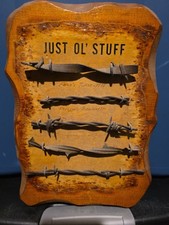 Vintage 19th Century Barbed Wire Wall-Mounted Display Super Rare 1800 Just Ol 