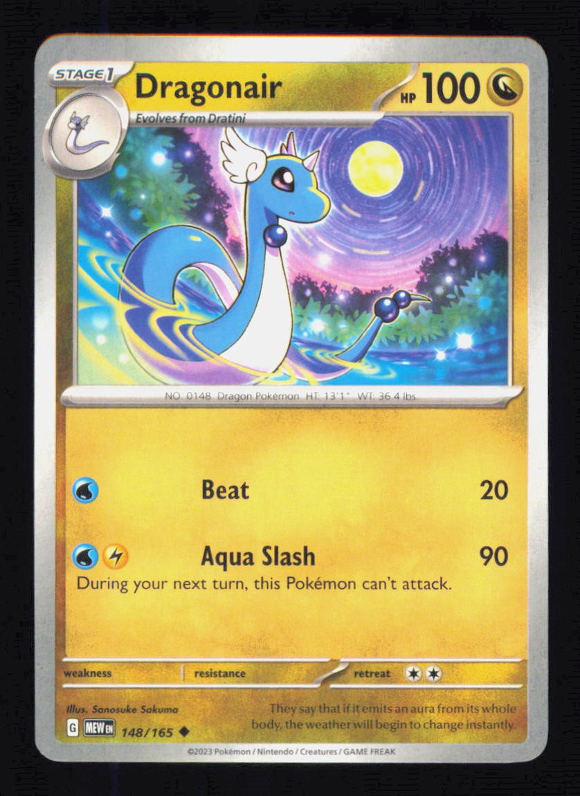 Dragonair 148/165 151 Pokemon Near Mint