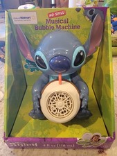 Disney Stitch No-Spill Musical Bubble Machine New Coconut Cup Walmart Exclusive