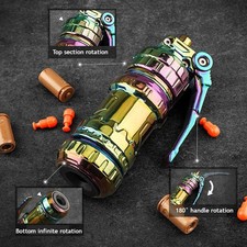 Tactical Toy Launcher Set Alloy Shell Ejecting Fidget Spinner Stress Relief Gift