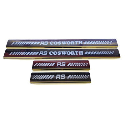 Sierra Sapphire RS Cosworth Door Sill Covers Trim Scuff Plate - Stainless Steel