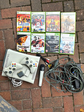 Microsoft Xbox 360 White Wi-Fi PAL Bundle: 3 Controllers, Mic, Games, RCA