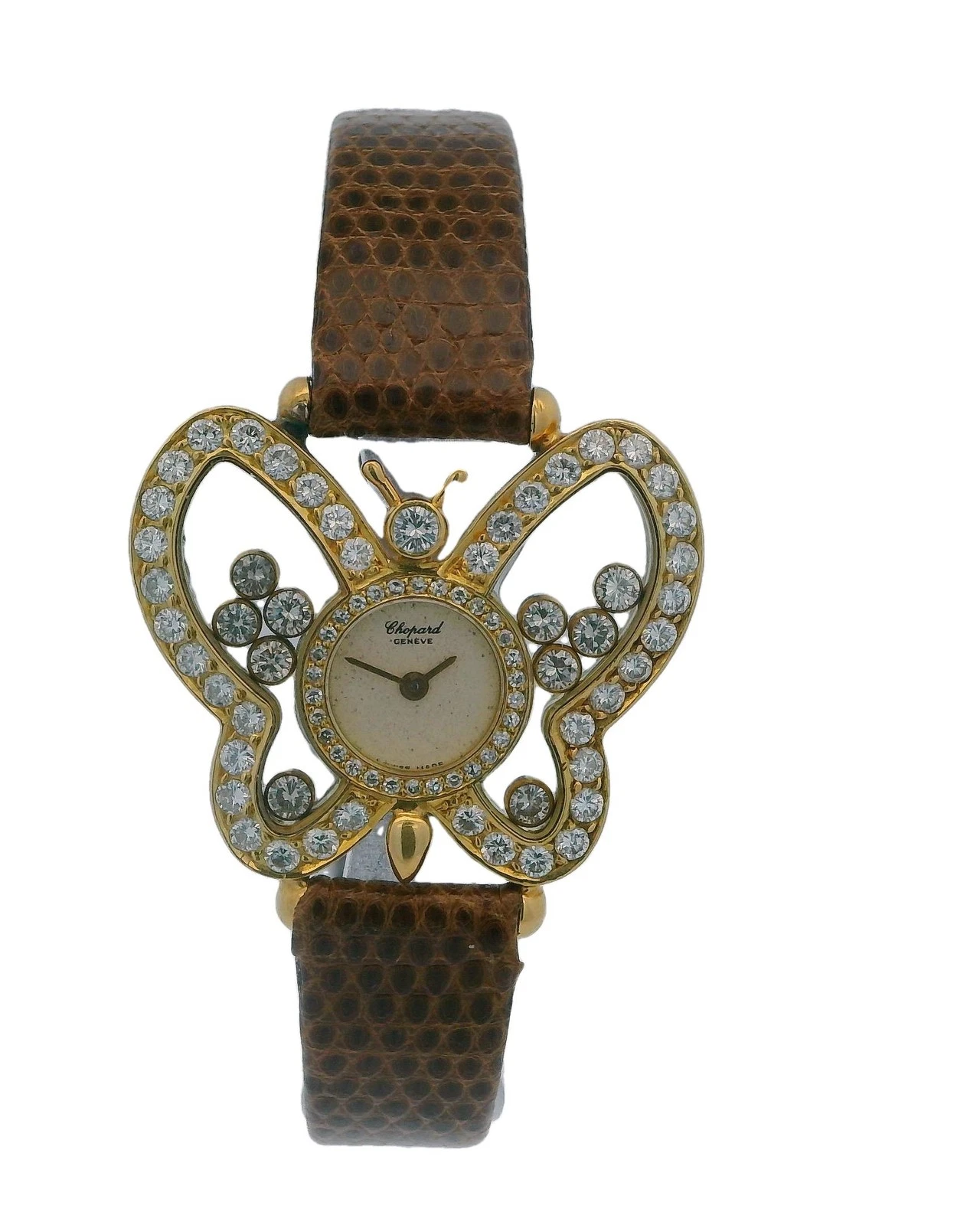 Chopard — Chopard Happy Diamonds Happy Butterfly 18K Yellow Gold Ladies Watch