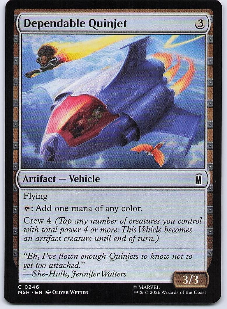 Dependable Quinjet 246 C Marvel Super Heroes MTG NM/M