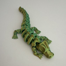 Grüne Krokodil/Alligator-Skelett-Figur Spiel...