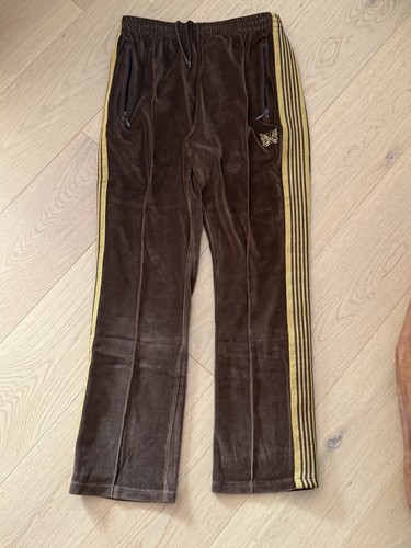 Needles Velour Track Pants Men’s Medium Brown Lounge Japanese Sweatpants