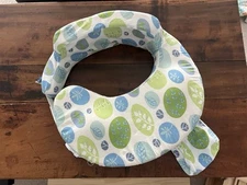 My Brest Friend Original Nursing Pillow: Green & Blue Leaf design