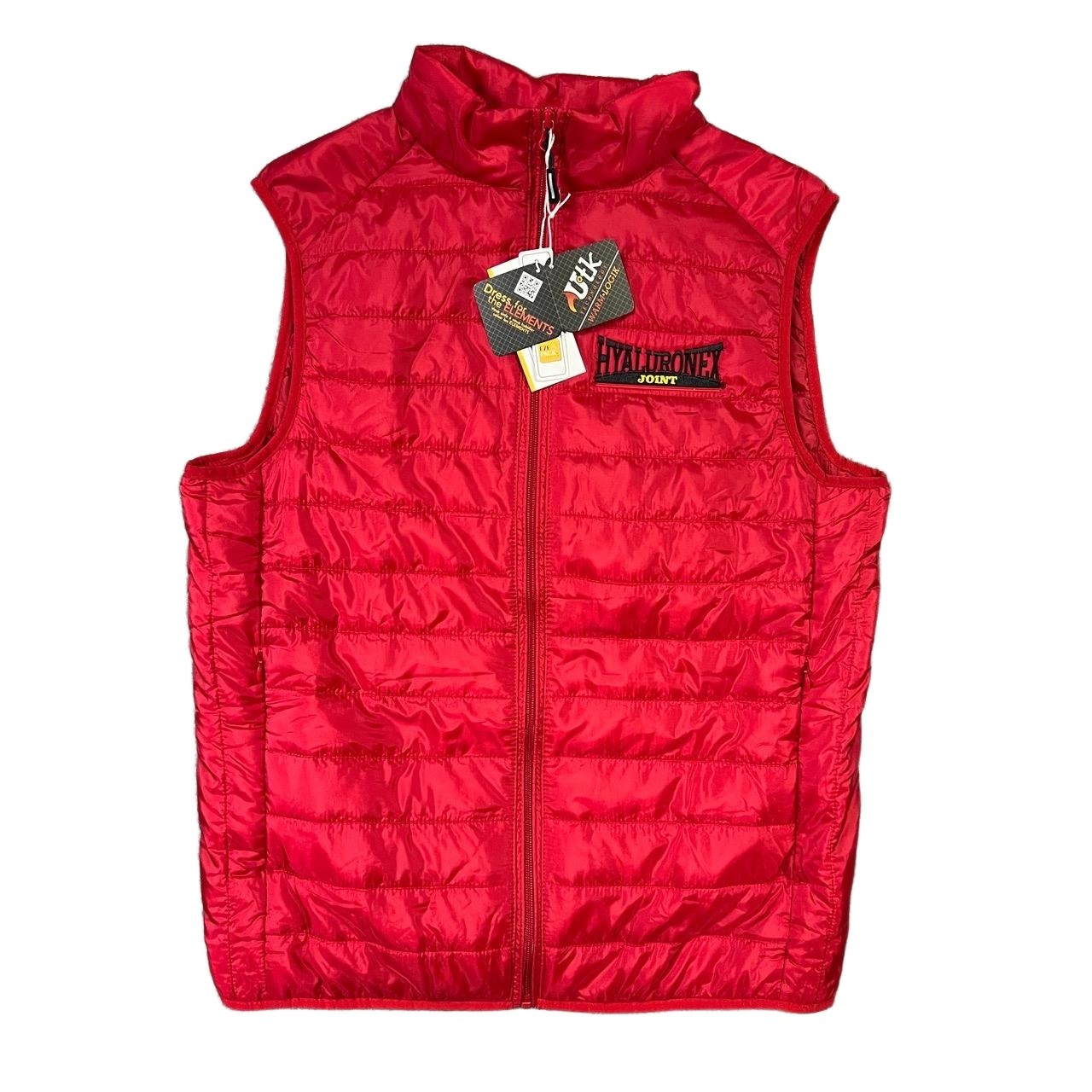 UTK Puffer Vest Size Small Red Full Zip Outdoor Sporty Lightweight Travel New