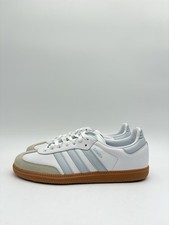 Adidas Women's Samba OG Originals Size 8.5 White Halo Blue Gum IE0877 