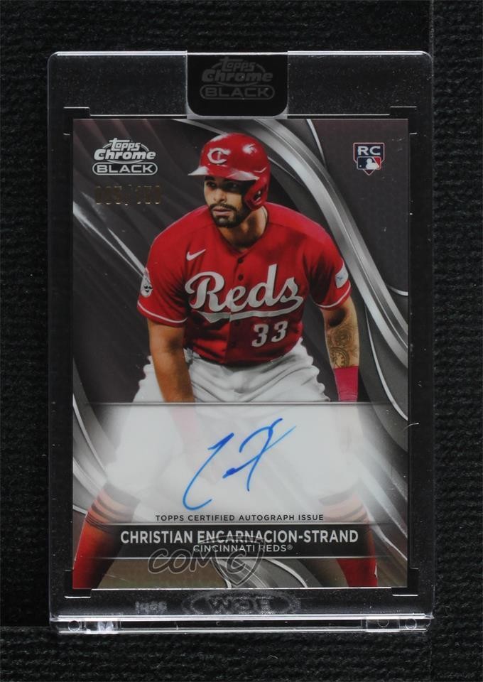 2024 Topps Chrome Black Refractor /150 Christian Encarnacion-Strand Auto b3r