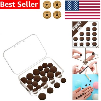 20 Pcs Billiard Pool Cue Tips Replacement Kit with Storage Box - 9/10/12/13mm