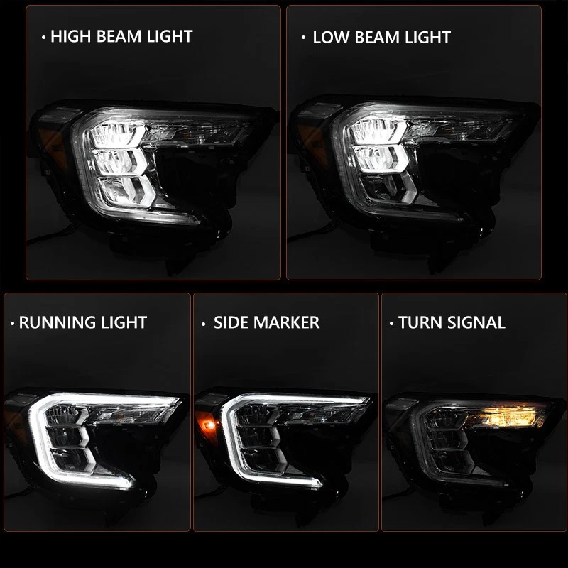 Passenger LED Reflector Headlight Lamp For GMC Terrain AT4/SLE/SLT 2022-2024  RH - Изображение 3 из 4