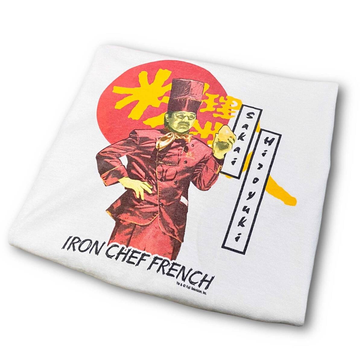 90S Vintage Fuji Tv Iron Chef French Hiroyuki Sakai T-Shirt Xl Made In Usa La Ro
