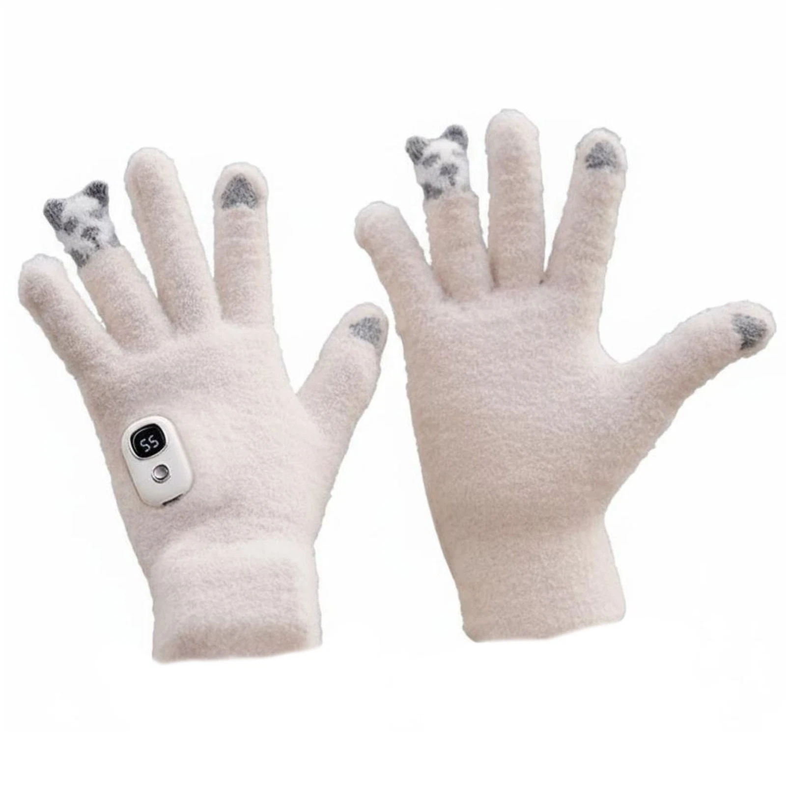 Thermal Riding Gloves, smartphone-compatible, Motorcycle, Enhanced Grip, Black